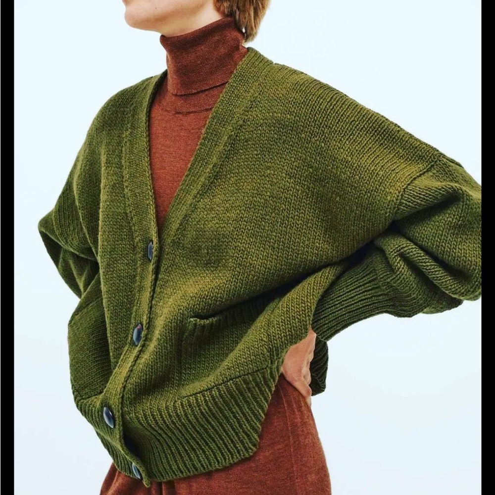 Babaa cardigan no17 in alga
